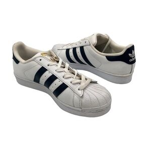 adidas White Black Superstar Sneakers Size 6 1/2 Women's